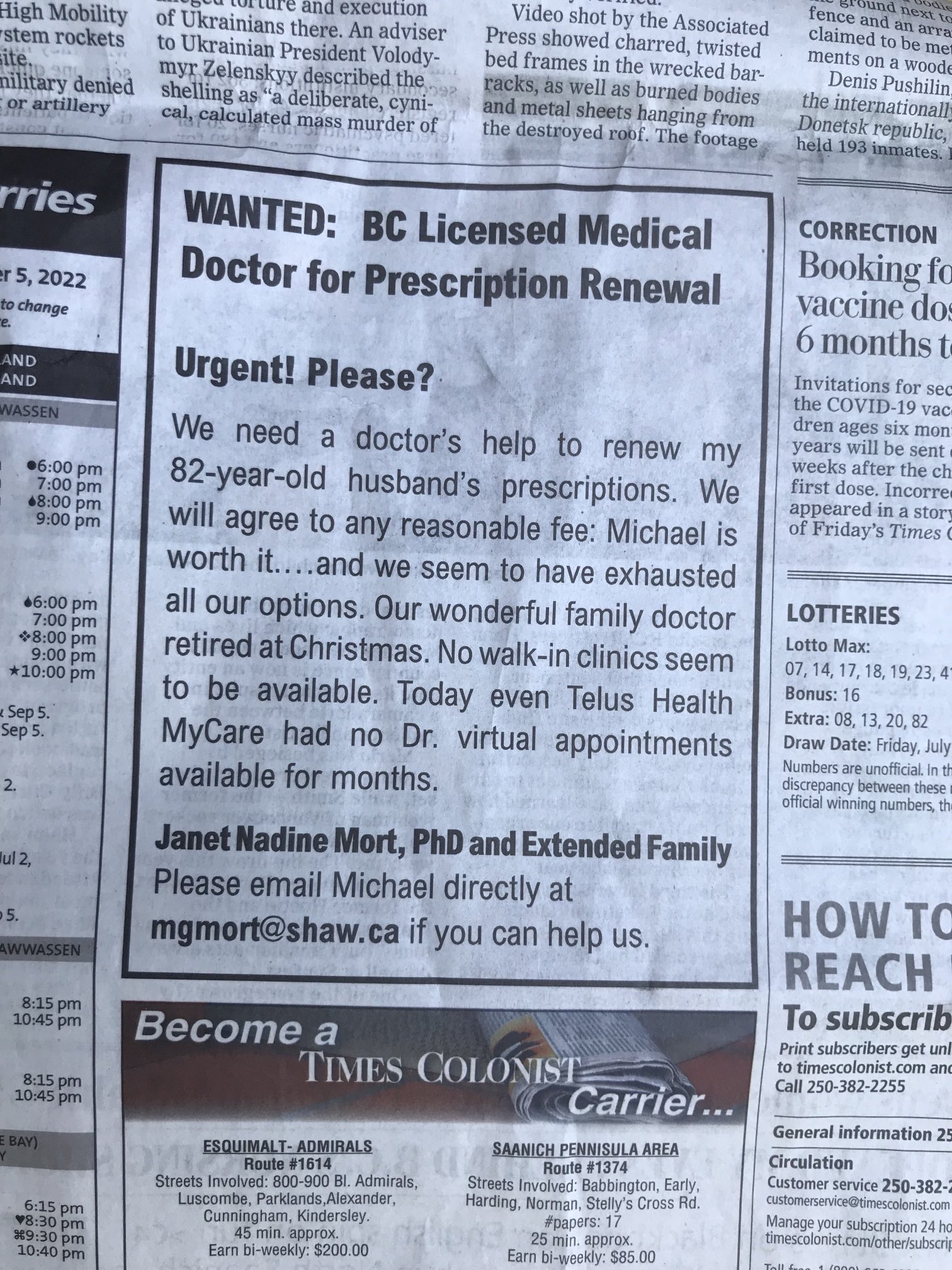 Robert Buffam On Twitter This Ad In Saturday s timescolonist robert-buffam-on-twitter-this-ad-in-saturday-s-timescolonist