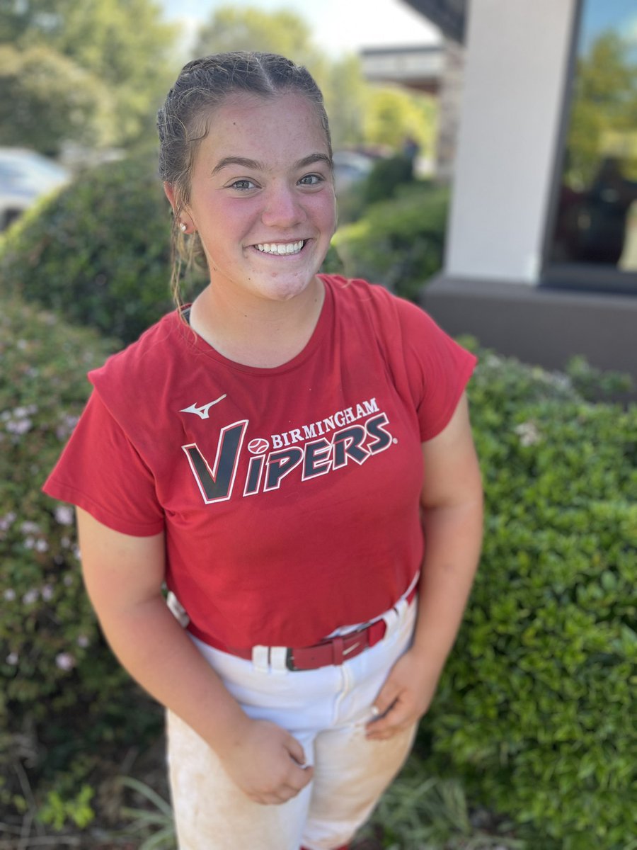 Kennedy Sevcik (@kennedy_sevcik) on Twitter photo Great weekend of softball with the Birmingham Vipers 2024!! We finished 6-2 for the weekend and I had a OBP of .609 Cant wait for the fall with this talented group of girls!!
<a href="/AUMWarhawksSB/">🥎AUM Softball</a>
<a href="/sbcoach_scottie/">Scottie Wilkes</a>
<a href="/SamfordSB/">Samford Softball</a>
<a href="/GoMocsSB/">Chattanooga Softball</a>
<a href="/AppStateSB/">App State Softball</a>
<a href="/torosoftball/">Spanish Fort Softball</a>
<a href="/ExtraInningSB/">EXTRA INNING SOFTBALL</a> Great weekend of softball with the Birmingham Vipers 2024!! We finished 6-2 for the weekend and I had a OBP of .609 Cant wait for the fall with this talented group of girls!!
<a href="/AUMWarhawksSB/">🥎AUM Softball</a>
<a href="/sbcoach_scottie/">Scottie Wilkes</a>
<a href="/SamfordSB/">Samford Softball</a>
<a href="/GoMocsSB/">Chattanooga Softball</a>
<a href="/AppStateSB/">App State Softball</a>
<a href="/torosoftball/">Spanish Fort Softball</a>
<a href="/ExtraInningSB/">EXTRA INNING SOFTBALL</a>
