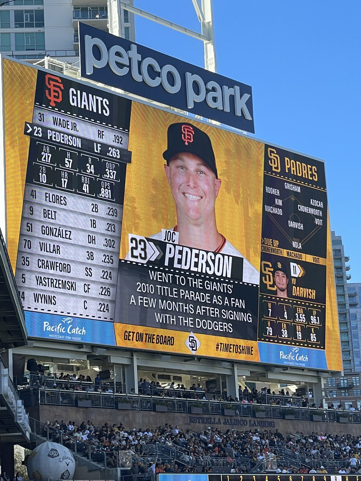 Andrew Baggarly on Twitter "Aaaand this is why the Padres scoreboard
