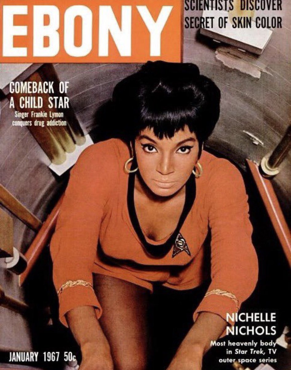 MagentaTrends's tweet photo. So  sad, my all time hero #nichellenichols  / Lt. Uhura in Star Trek has passed away ages 89. RIP Ms. Nichols, I watched you as a child in awe….. wanted to be you when I grew up ! Thank you for paving the way for so many black women actresses. Your courage was everything 💔 https://t.co/It3ab0BPHs