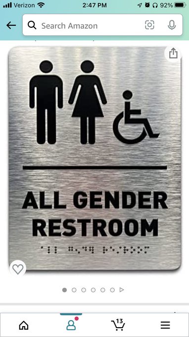 I found a bathroom sign on Amazon for Males, Females and people like me&hellip; https://t.co/FaYeVatjiv<a href="/tag/ihopeigetwhatiaskedfor"class="tags"><span>#ihopeigetwhatiaskedfor</span></a>