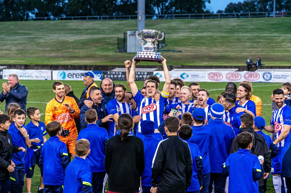 OlympicGM's tweet photo. Great day at Belmore as @SydneyOlympicFC lift the Minor Premiership for 2022. A great comeback story for the Club after being sent to the brink, again. Well done to everyone. Looking forward to finals football. #cmonOlympic https://t.co/rF37Ixm6rD
