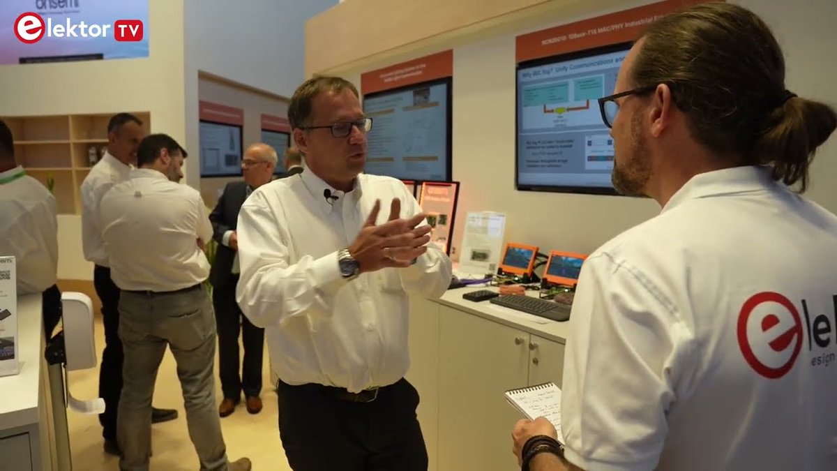 Elektor's tweet image. Elektor talks with Onsemi at Embedded World 2022  
bit.ly/3vuKP7s
#electronics #embeddedworld2022 #ew22 #engineers