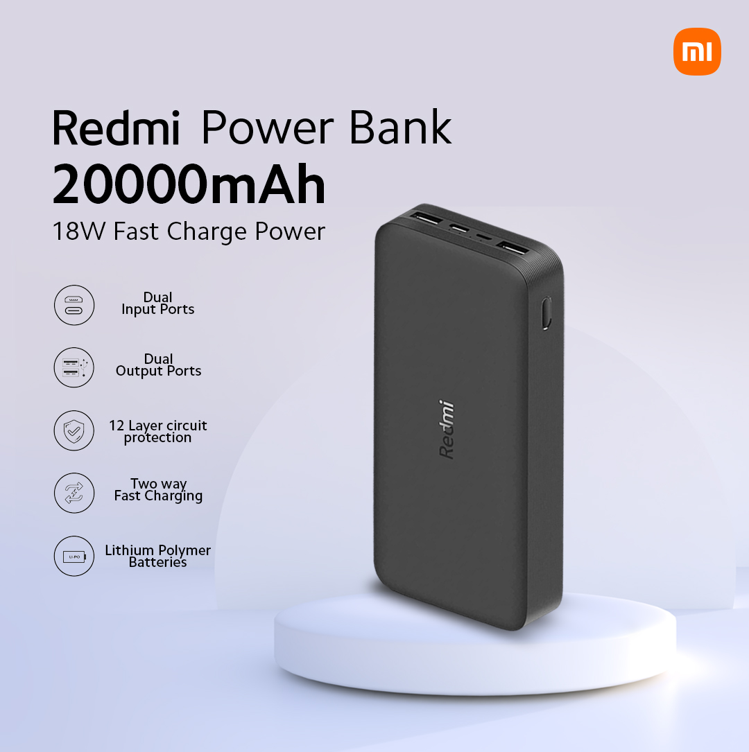 Xiaomi Nigeria on Twitter: "How many times can Redmi 20000mAh power bank charge a phone? Since most of the latest smartphones a battery 3000mAh, a 20,000mAh power bank should