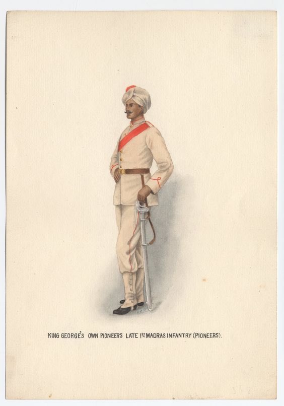 MilHistoryIndia's tweet photo. 1st Madras Infantry… https://t.co/VsIe3DK7iY