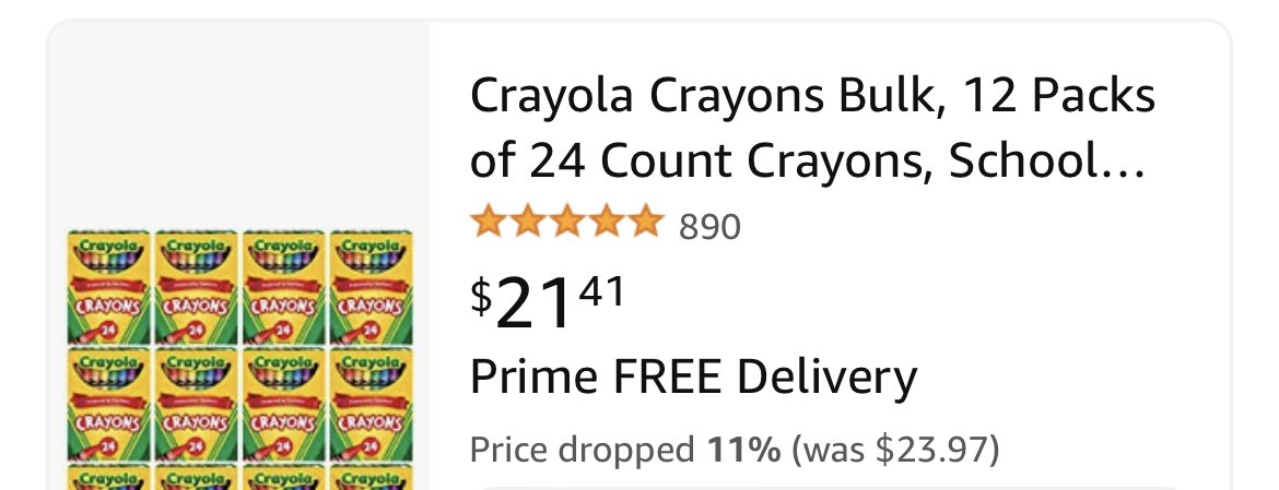  Crayola Crayons Bulk, 12 Packs of 24 Count Crayons