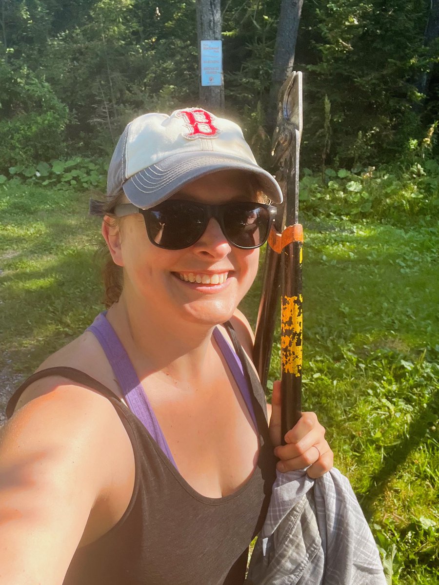 sidequestnb's tweet image. Giving ‘er on the adopted trail this afternoon @rockwoodpark