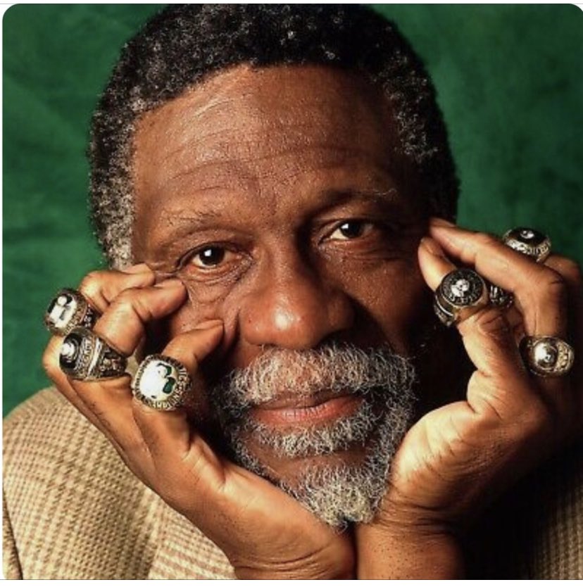 RIP to this ICON— Bill Russell was not only a 11 time NBA champion with the Boston Celtics, but he also received the Presidential Medal of Freedom for his steadfast work in civil rights.  Before Michael Jordan, many considered Russell the greatest NBA player of all time. ΚΑΨ