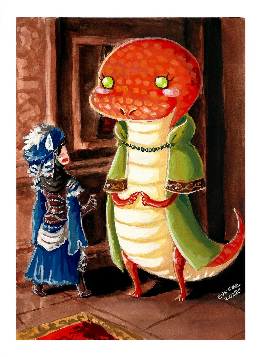 evs_eme's tweet photo. Rya or Zorayas - Elden Ring

La linda dama serpiente de Elden Ring, es uno de los personajes más inocente de Mansión del Volcán y todas la Tierras Intermedias.

Eme

LINK: https://t.co/DIk2Xjl540
https://t.co/f31CcorCUL
#ELDENRING #EldenRingFanart #gouache #EldenRingart https://t.co/gOwrrv3ilI