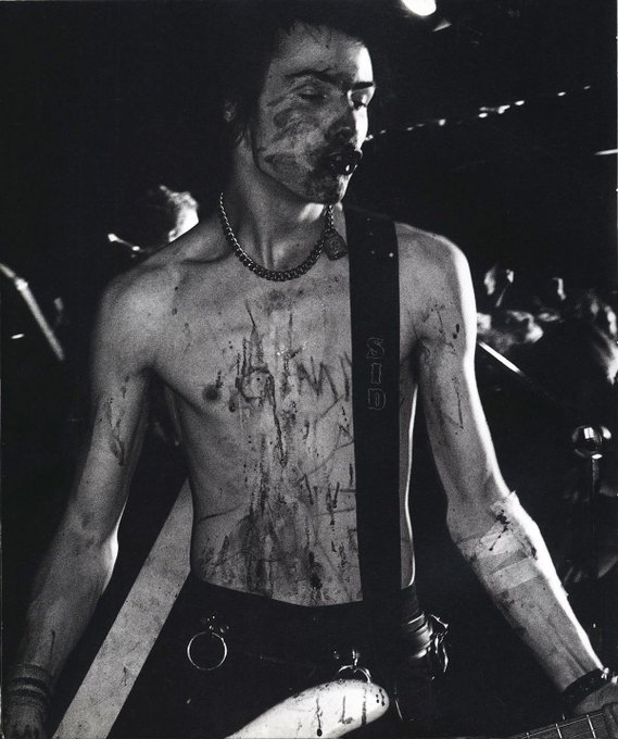 Sid Vicious. Photo  by Bob Gruen