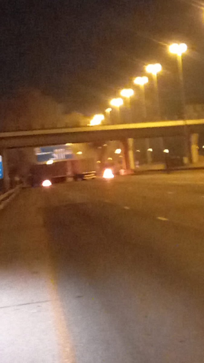 R21 near Tembisa closed. Protest action.