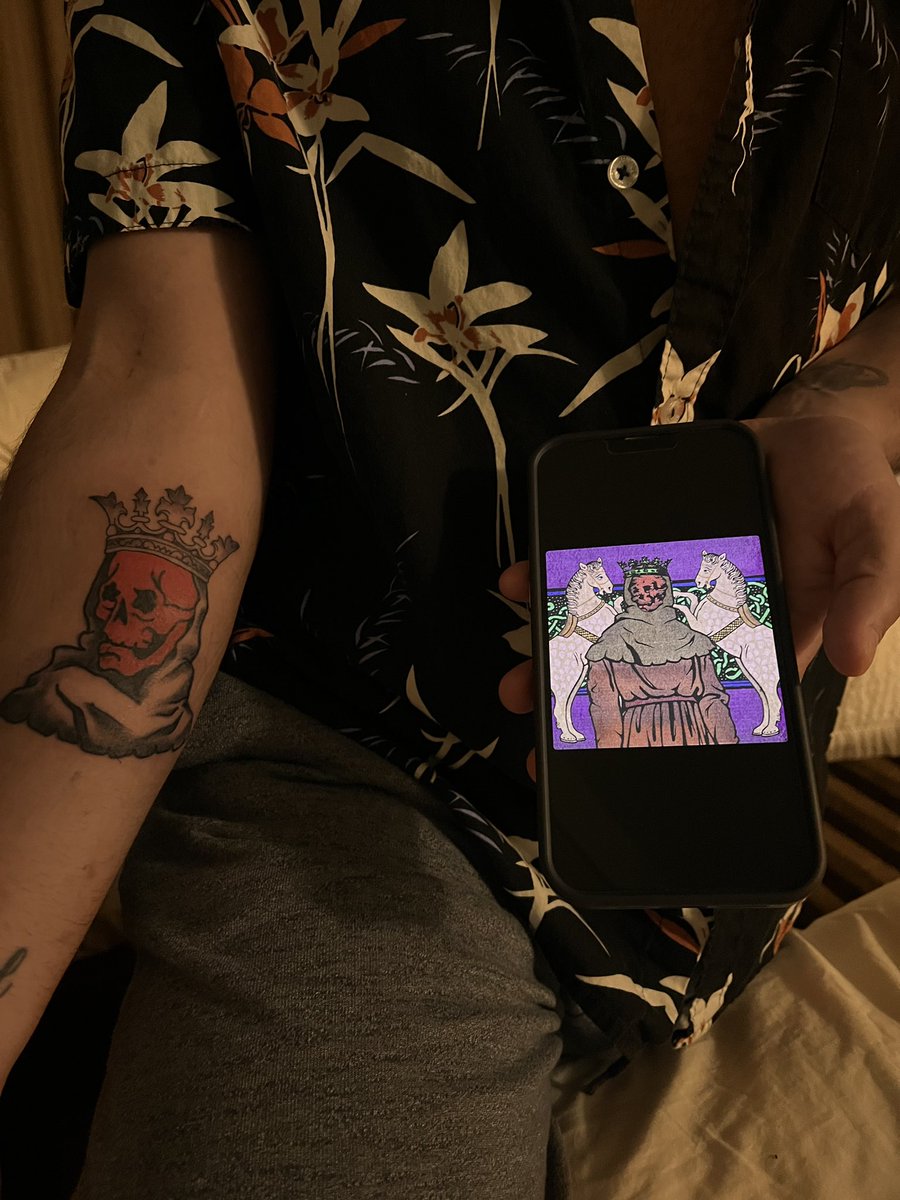 Can you tell I’m in love with <a href="/GothicDegens/">Gothic Degens</a> ?? I’m glad it turned out good and really love this addition to my tattoo collection #GothicDegens #SolanaNFT