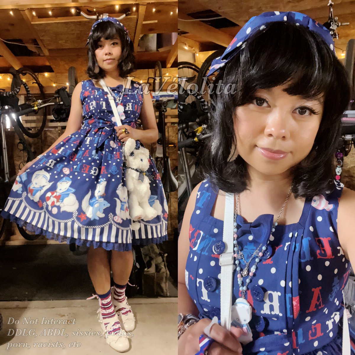 La Vélolita в X: „Blouse-less Sailor Marine Kitten coordinate