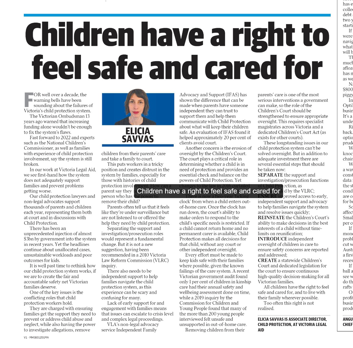 Victoria Legal Aid on Twitter "It is well past time to rethink how our