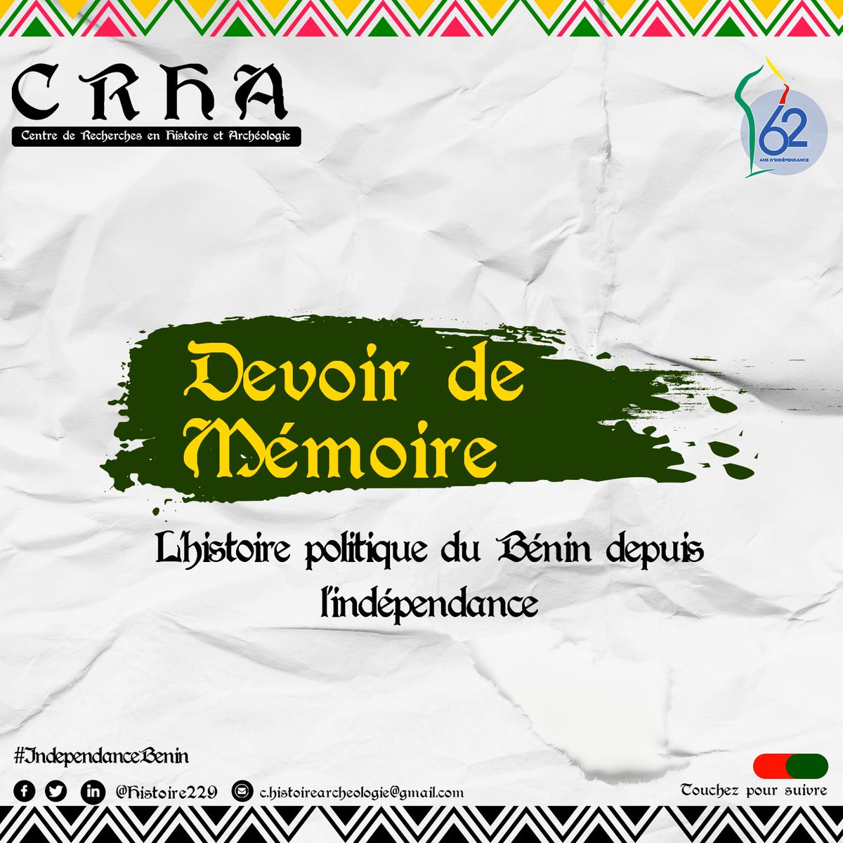 HistoireBj's tweet photo. Leurs initiatives se retrouvent à plusieurs niveaux.  
Dans #Devoirdememoire, nous vous faisons découvrir les initiatives pour la lutte pour l'indépendance du #Dahomey. 

#CRHA229 #Histoire229 #wasexo #IndependanceBenin #IndependanceBJ https://t.co/v3WLuLMhBF