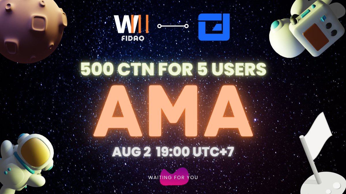 W3_FiDAO's tweet photo. 🔥 #W3AMA, check out the next AMA with @ContinuumFi 

📆 Time: AUG 2 | 19:00 UTC+7
🎁 Reward: 500 $CTN | 5 Random questions 🔥

Rules:
1️⃣ Follow @W3_FiDAO @ContinuumFi 
2️⃣ ❤ &amp; RT 
3️⃣ AMA here👉 https://t.co/YT1lDHFo8T
4⃣ Join https://t.co/0oEVLcs9T6 https://t.co/svcDvQZuWR