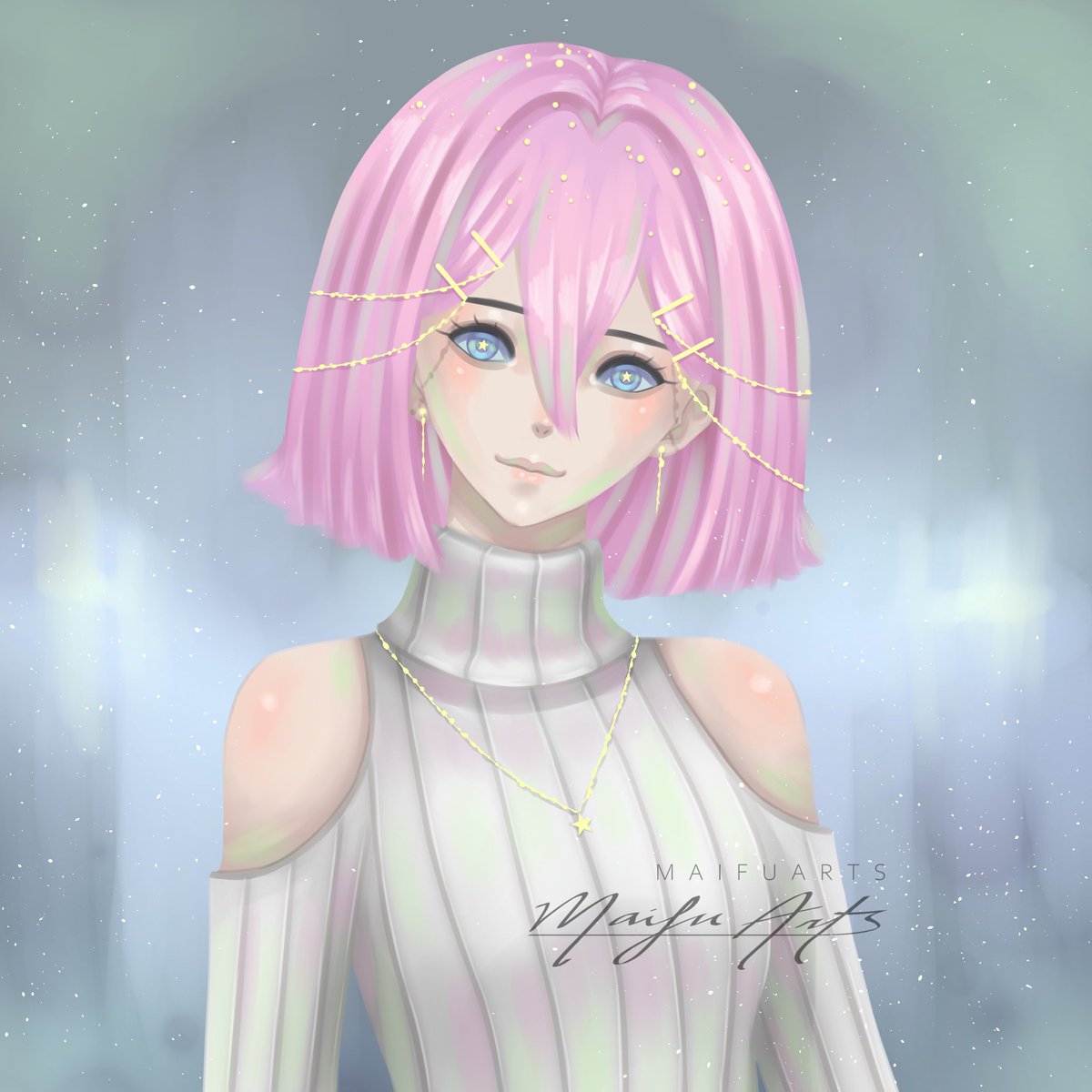 MaifuArts's tweet photo. Lately I’ve been thinking about changing the way how I do my art, but I don’t even know how to go about it. Hopefully I’ll reach a point where I’m happy with my art. Until then, I’ll just stick to what I have so far (0v0) https://t.co/LzmC4tzYhI