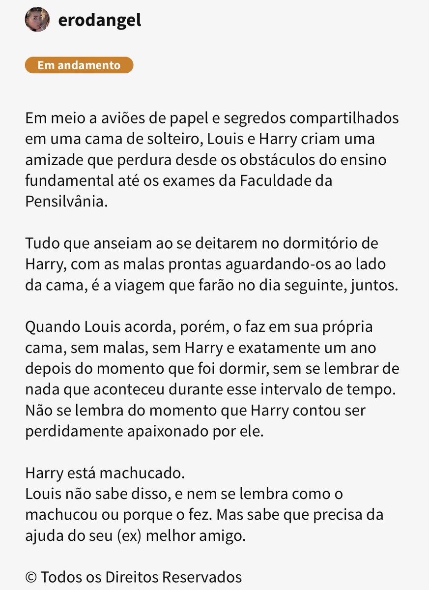 shearsmenow's tweet photo. “Coisas que Louis sabia em meio àquela bagunça: 
1. Ele tinha ido dormir em 2022 e acordado em 2023, tinha vivido momentos que não se lembrava de ter vivido.
2. Harry estava puto, puto mesmo, consigo.
3. A culpa era sua e de algo que tinha dito.”
minha fic nova 🤞😥😥😃😀😥😄 https://t.co/KZ0jdGZhwg