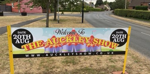 AuckleyShow's tweet photo. @KoenigGraphics did a brilliant job on our new sign! #auckleyshow https://t.co/isPrCsi5GR