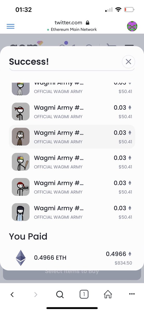 JUST FUCKING SWEPT 17 TROOPS OFF THE <a href="/wagmiarmynft/">WAGMI ARMY</a> FLOOR! 🫡🔥
How is your night going? 😉
<a href="/eskyy/">esky.eth</a> <a href="/_SirJoey/">Sir Joey</a> #WAGMIARMY
