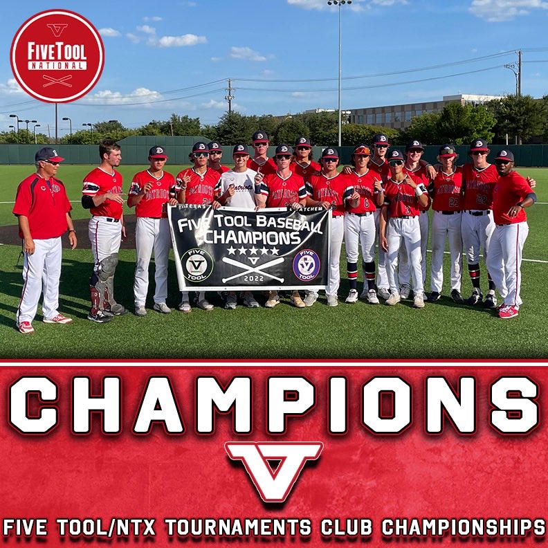 FiveToolTexas's tweet photo. 🏆CHAMPS🏆

Congrats to @DallasPatriots 16U Brooks on winning the 16U Championship of the @FiveTool Texas @ntxtourney Club Championships. 

#WatchEm https://t.co/K0mTbW3Nz4