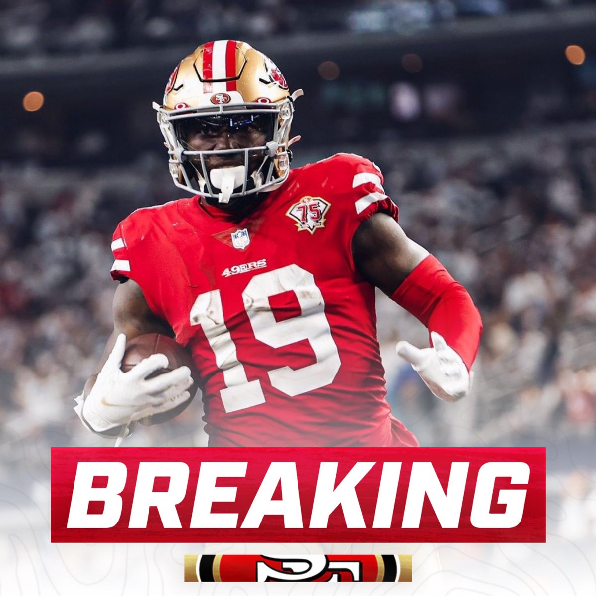 OurSf49ers's tweet photo. The #49ers have signed WR Deebo Samuel have agreed to a contract extension, per @RapSheet https://t.co/WiRbEUcV8p