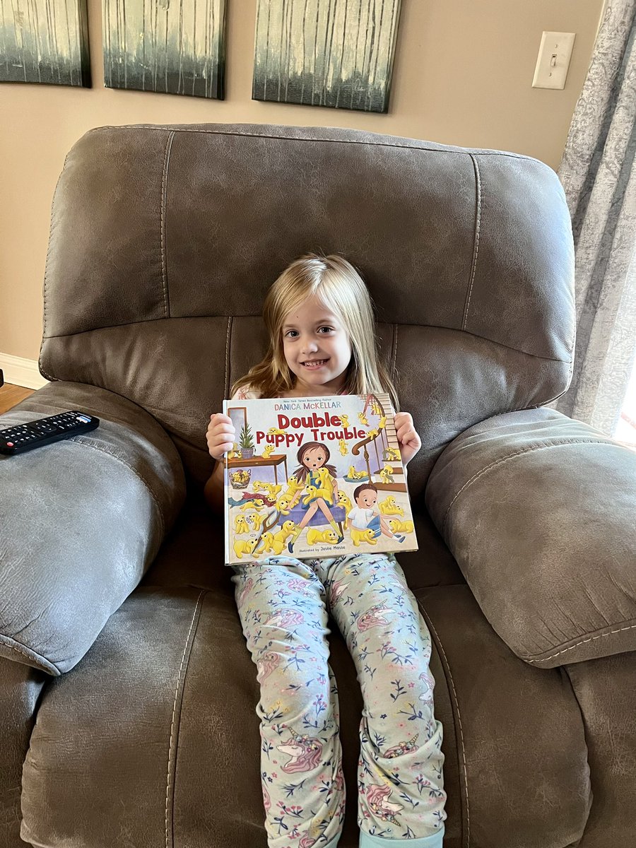 She loves her new book <a href="/danicamckellar/">Danica McKellar</a> we will be reading it for the third time tonight 🤗