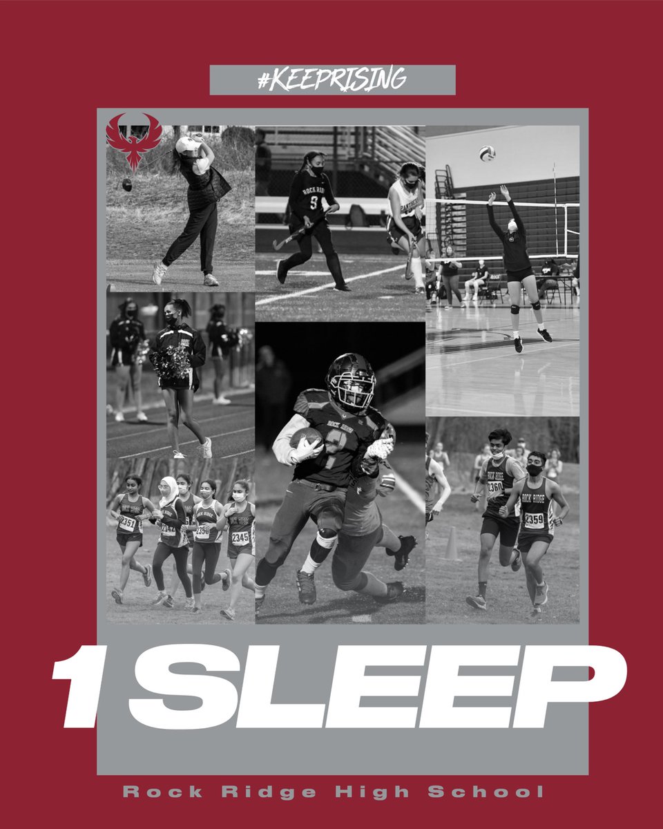1️⃣ sleep left 💤

We are excited to start our fall sports season tomorrow with tryouts. Make sure you have your VHSL physical form turned in and registered online. #keeprising🔥

🔥📣🏃🏻🏃🏽‍♀️🏑🏈⛳️🏐🔥