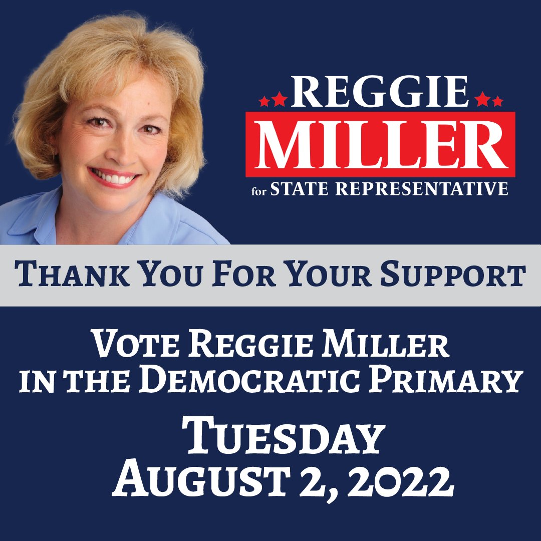 ReggieMillerMI's tweet photo. Tomorrow is the primary election which means it's time to #VoteReggie. Polls are open from 7:00 am to 8:00 pm. Visit the MI SOS voter information website through the link below, or reach out directly to our campaign to help answer any questions. https://t.co/7DZq41vZDC https://t.co/x2Jgen7UVk