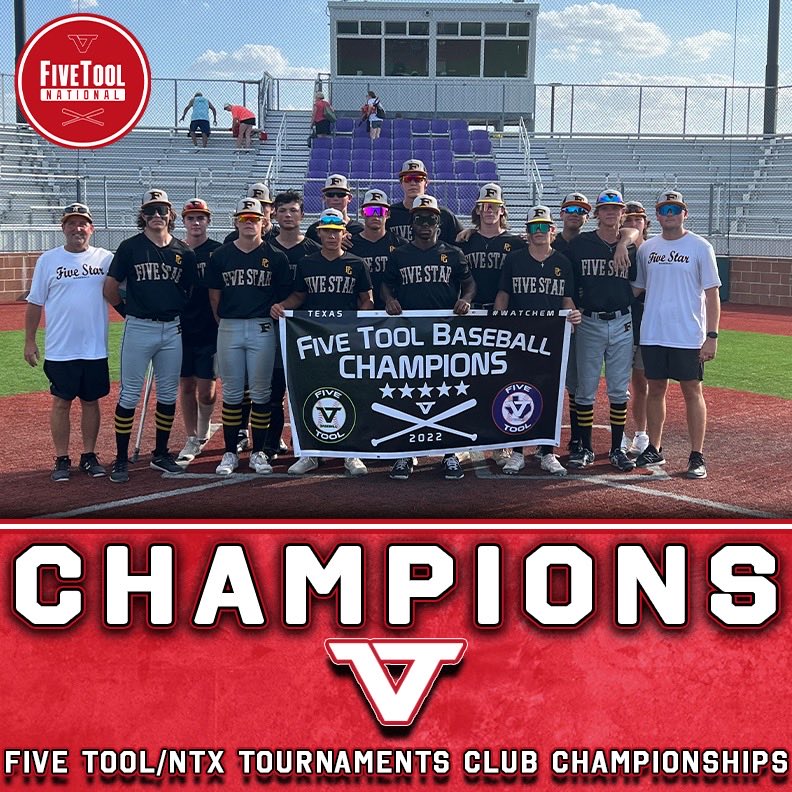 🏆CHAMPS🏆

Congrats to <a href="/fivestardfw/">Five Star Properties DFW</a> 2024 Blake on winning the 16U Championship of the <a href="/FiveTool/">Five Tool Baseball</a> Texas @ntxtourney Club Championships. 

#WatchEm