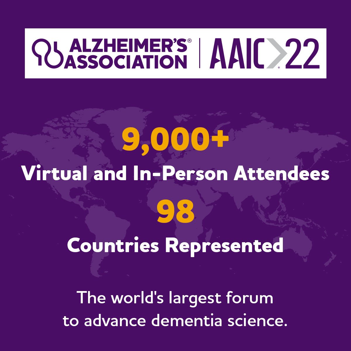 alzassociation's tweet photo. “Thank you for everything you do to advance research. I look forward to all of the advances to come on behalf of those who so badly need those outcomes today and those who will need them tomorrow.” Our CEO Harry Johns welcomes dementia scientists from around the world at #AAIC22. https://t.co/CBSF7C5Bwx