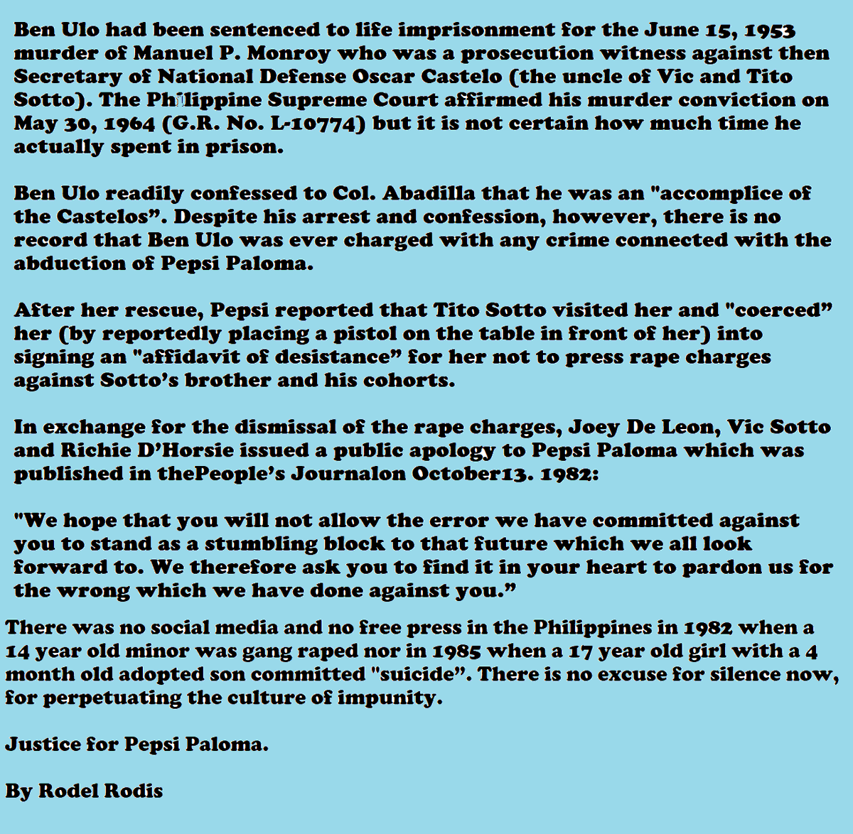 SINCE VERY EAGER SI MARVIC SOTTO SA EDITED/ FAKE ENGAGEMENT "KUNO" NI MENG AT ATAY, E BALIK NATIN ANG GINAWA NILA KAY PEPSI PALOMA HINDI  FAKE NEWS ITO!😁<a href="/DirekMike/">Michael Tuviera</a> <a href="/gmanetwork/">GMA Network</a> <a href="/gmanews/">GMA Integrated News</a> <a href="/UnangHirit/">Unang Hirit</a> <a href="/ABSCBN/">ABS-CBN Entertainment</a> <a href="/ABSCBNNews/">ABS-CBN News</a> <a href="/marj_so/">Marj So</a> <a href="/AngPoetNyo/">Joey de Leon</a> 
<a href="/thelionspride01/">Blue.jay💙💚❤️02.03👅</a>
#BOYCOTTMZETxAPTxGMA510