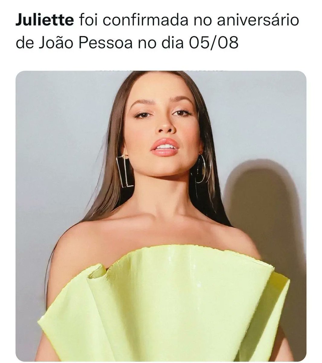 sobrejulietteof's tweet photo. @juliette foi confirmada por aniversário no dia 05/08 em João Pessoa? 

E ai que é de vai em? Comente a que em baixo?! 

#juliette #acessojuliette #juliettefreire #julietteTwitter #juliettejoaopessoa #joaopessoa #fy #fypシ https://t.co/dEcIUh7Pis