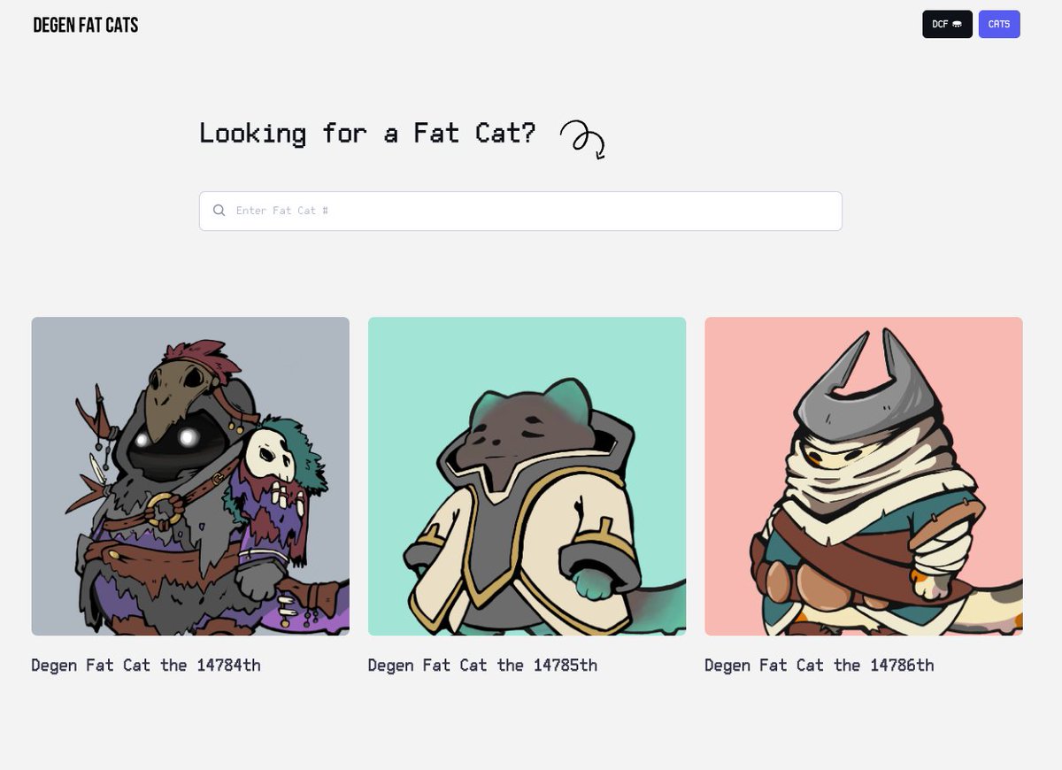 Degen Fat Cats tweet media