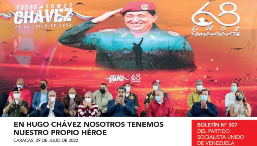 PartidoPSUV's tweet photo. EN HUGO CHÁVEZ NOSOTROS TENEMOS NUESTRO PROPIO HÉROE ❤🇻🇪

Lee, analiza, descarga y comparte con toda la militancia, la edición Nº307 del Boletín Informativo del PSUV AQUÍ: https://t.co/CcqlW2NhGK 

@NicolasMaduro 
@FidelVasquzPSUV 
#VenezuelaEsPaz 
https://t.co/nimJWRoWms
