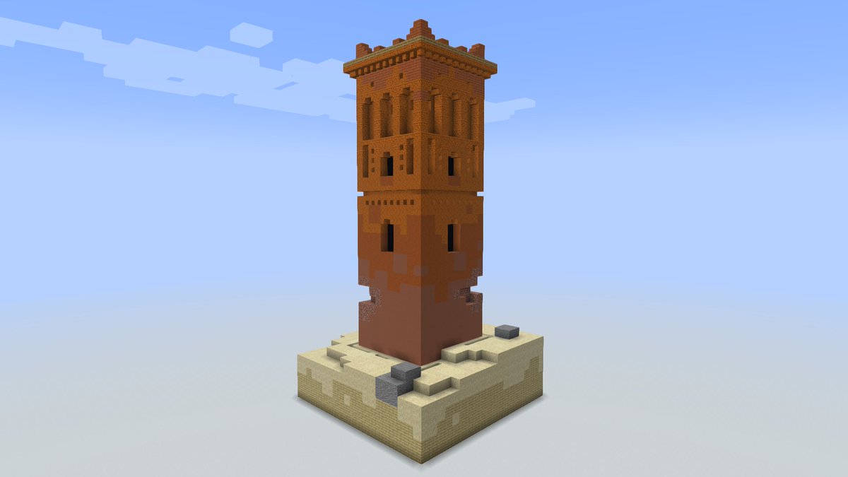 I built a groovy little kasbah tower! 🎵
#Minecraft  #minecraft建築コミュ #Minecraftbuilds