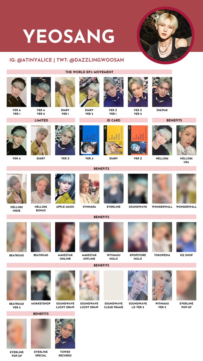 ATEEZ [THE WORLD EP.1 : MOVEMENT] — photocard template / wishlist