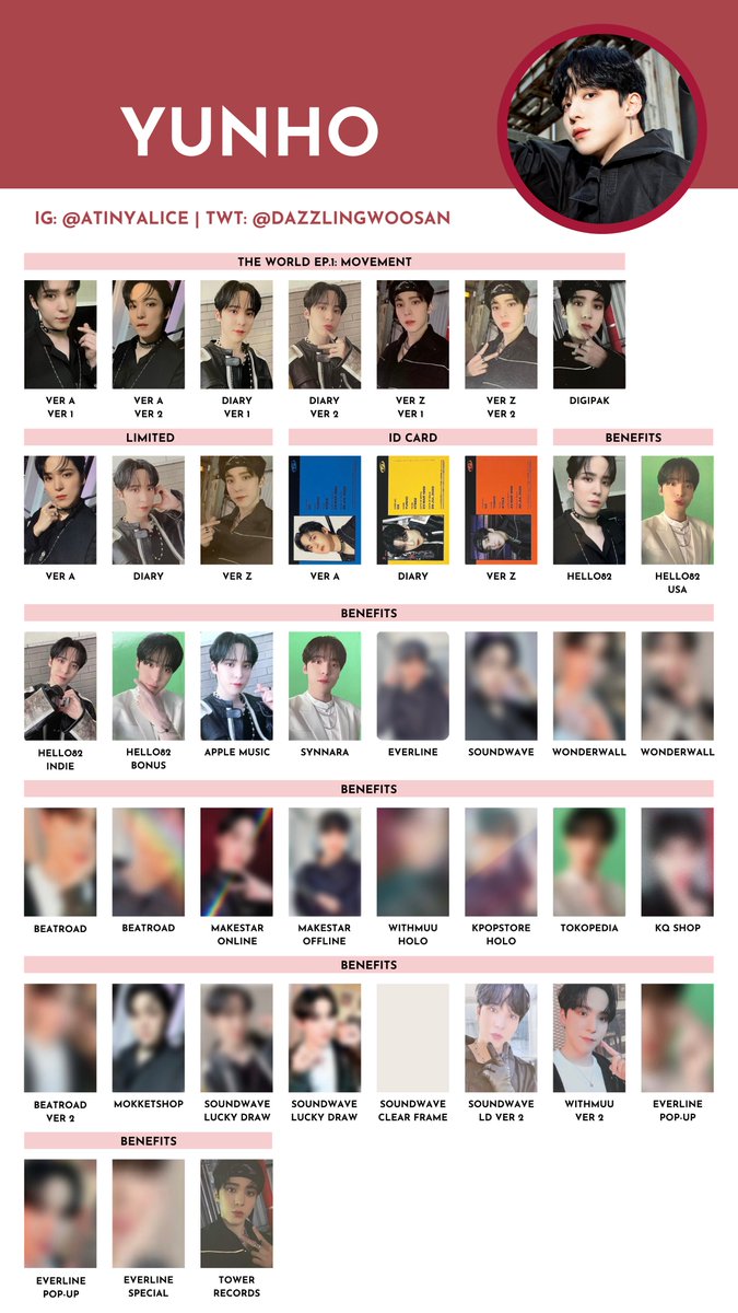 ATEEZ [THE WORLD EP.1 : MOVEMENT] — photocard template / wishlist