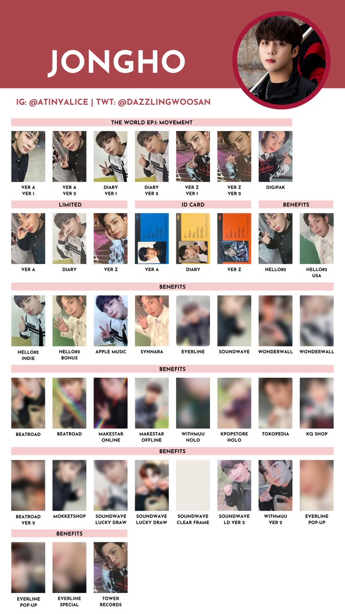 ATEEZ [THE WORLD EP.1 : MOVEMENT] — photocard template / wishlist