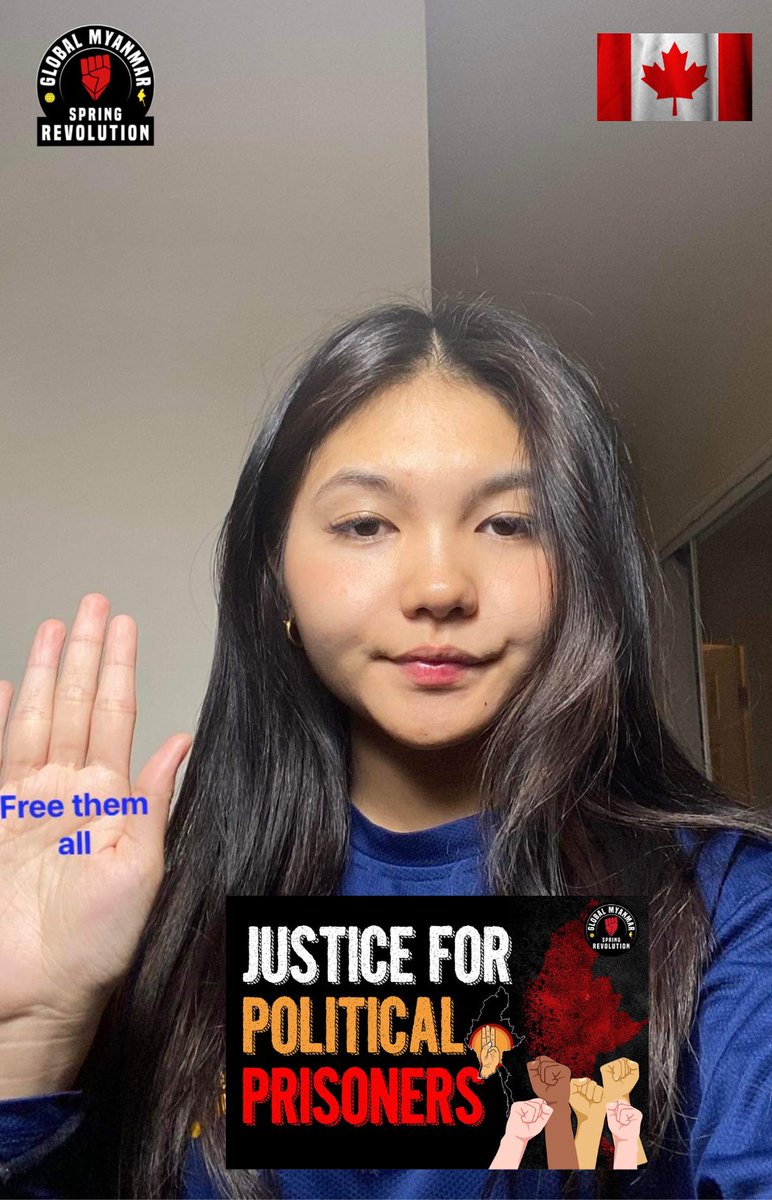 GMSR22222's tweet photo. Justice for political prisoners in Myanmar 🇲🇲 
 Free them all ‼️

#GMSR22222
#Justiceforpoliticalprisoners
#ReleaseAllPoliticalPrisoners
#WhatsHappeningInMyanmar
#အားလုံးစုစည်းနေရင်ဘာမှမဖြစ်

GMSR- GenZ
1 Aug 2022 https://t.co/6bg1UQj2qF