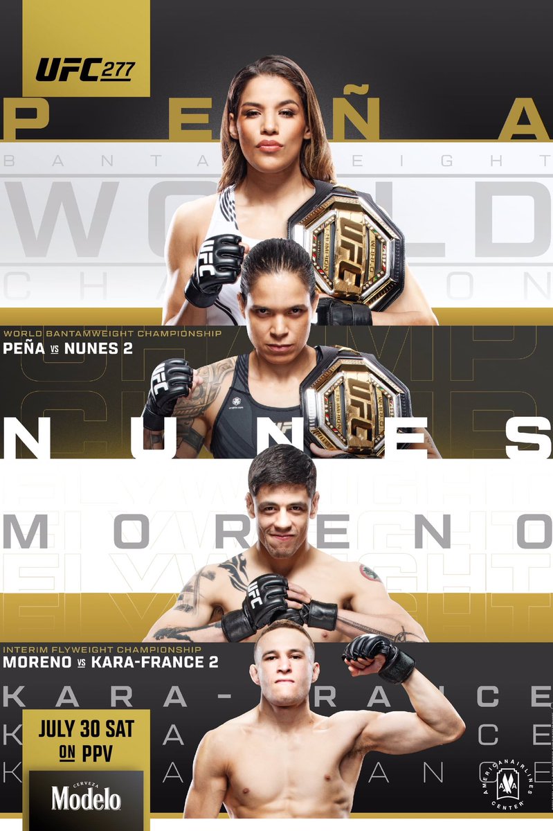 beazyak033313's tweet photo. #NowWatching - UFC 277: Peña Vs. Nunes 2 #UFC #UltimateFightingChampionship #UFC277 #UFCDallas #MMA #MixedMartialArts https://t.co/UBHLXxhQz6