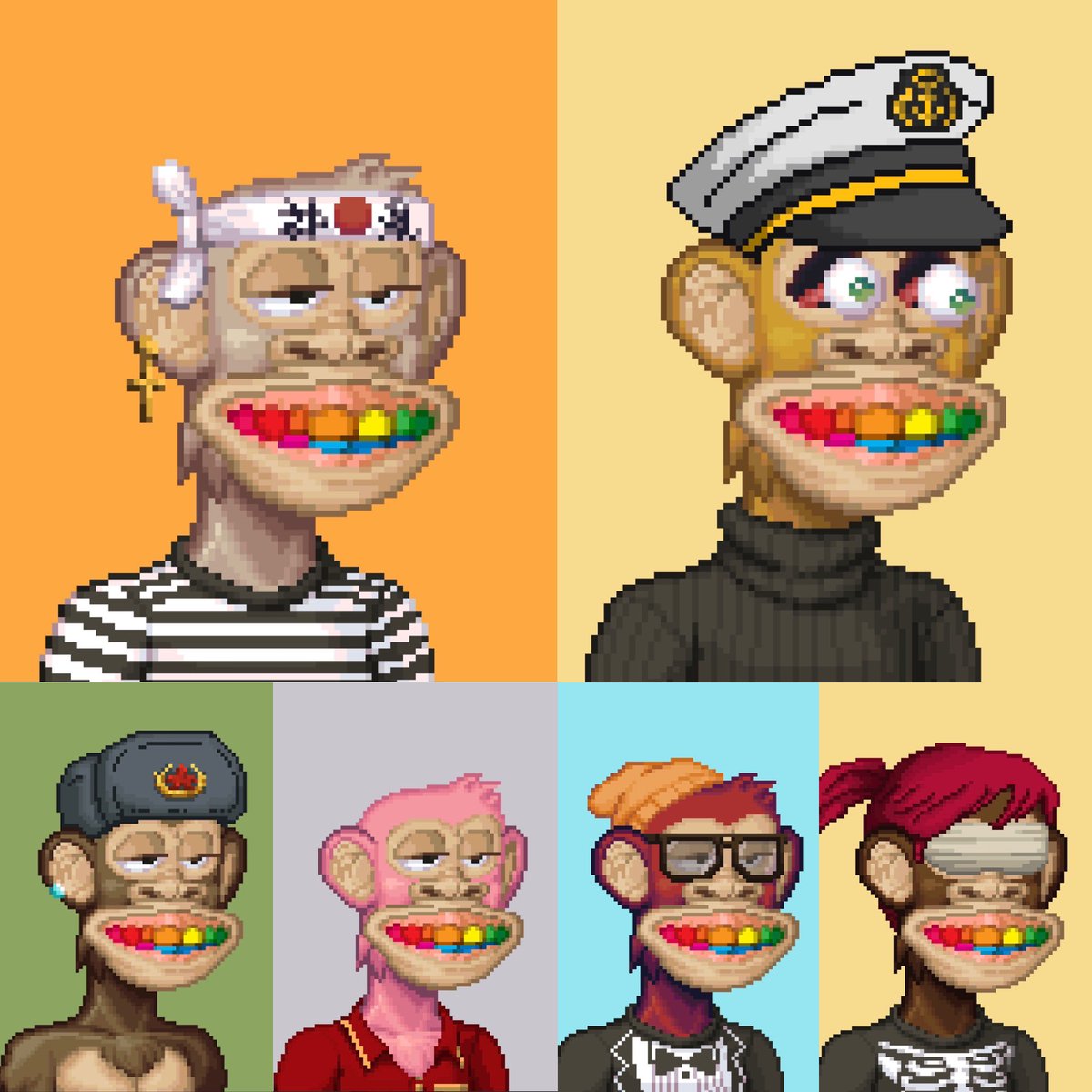 Ape_hozer's tweet photo. @bayc9797 The art speaks for itself 😎 10K #Pixelated version on official #BAYC 👉🏼 @BoredBitsNFT  #MBYC still minting! #BBYC #BoredToBits https://t.co/JErtAjpIxt