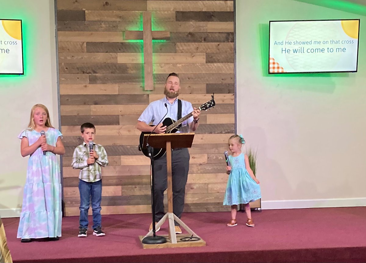 isaacingram's tweet photo. We had a great time in church today! I had some of the best helpers to lead the worship today. #kidsservice #theymakemelookgood https://t.co/lPKy7yBCBk