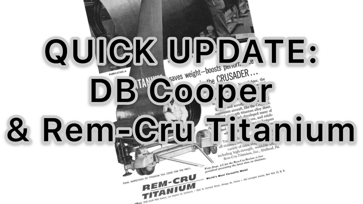 EricUlis's tweet photo. #dbcooper #fbi #coldcase #skyjack #mystery #truecrime #coopercon https://t.co/xJ0XEaA5mh https://t.co/nxLCHvIBP5