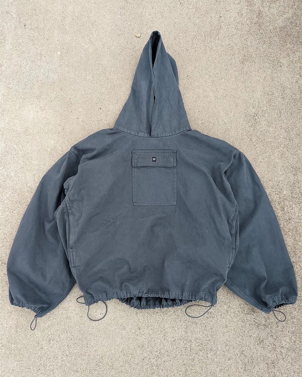 Size Large - Yeezy Gap Balenciaga Padded Anorak Hoodie Black Size Large - Yeezy Gap Balenciaga Padded Anorak Hoodie Black
