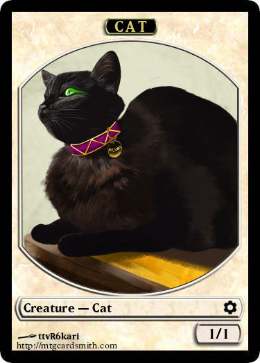 karitorii's tweet photo. Cat token do Atum do @skorpex1 e da @cinthiatstm 
Obrigada pelo modelo :)
#mtgart #mtg #cattoken #magictoken #catart #digitalart https://t.co/tdDwzjaRm9