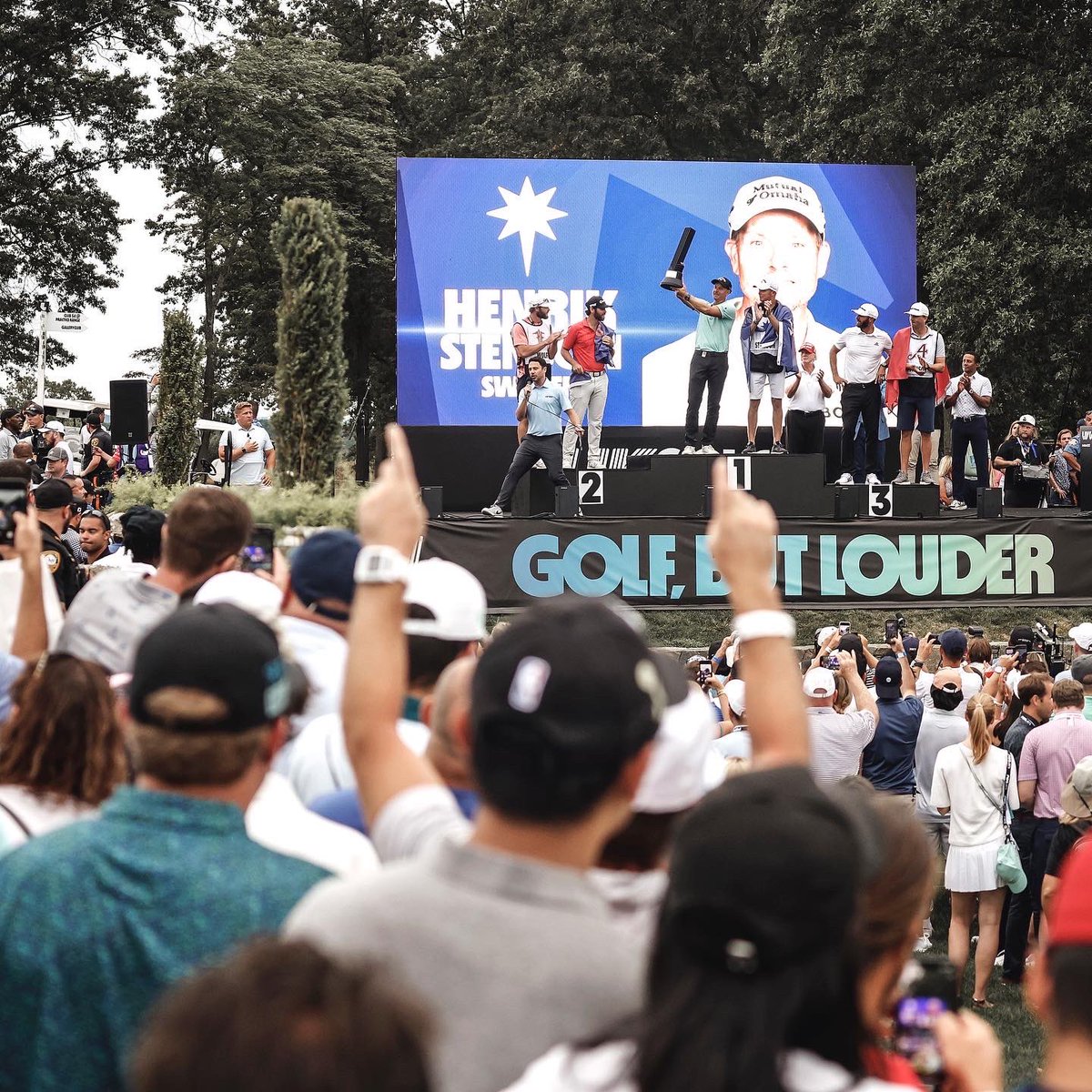 livgolf_league's tweet photo. To the 25,000+ strong that showed out this weekend...THANK YOU!
 
#LIVGolf https://t.co/sQH22mR6pY