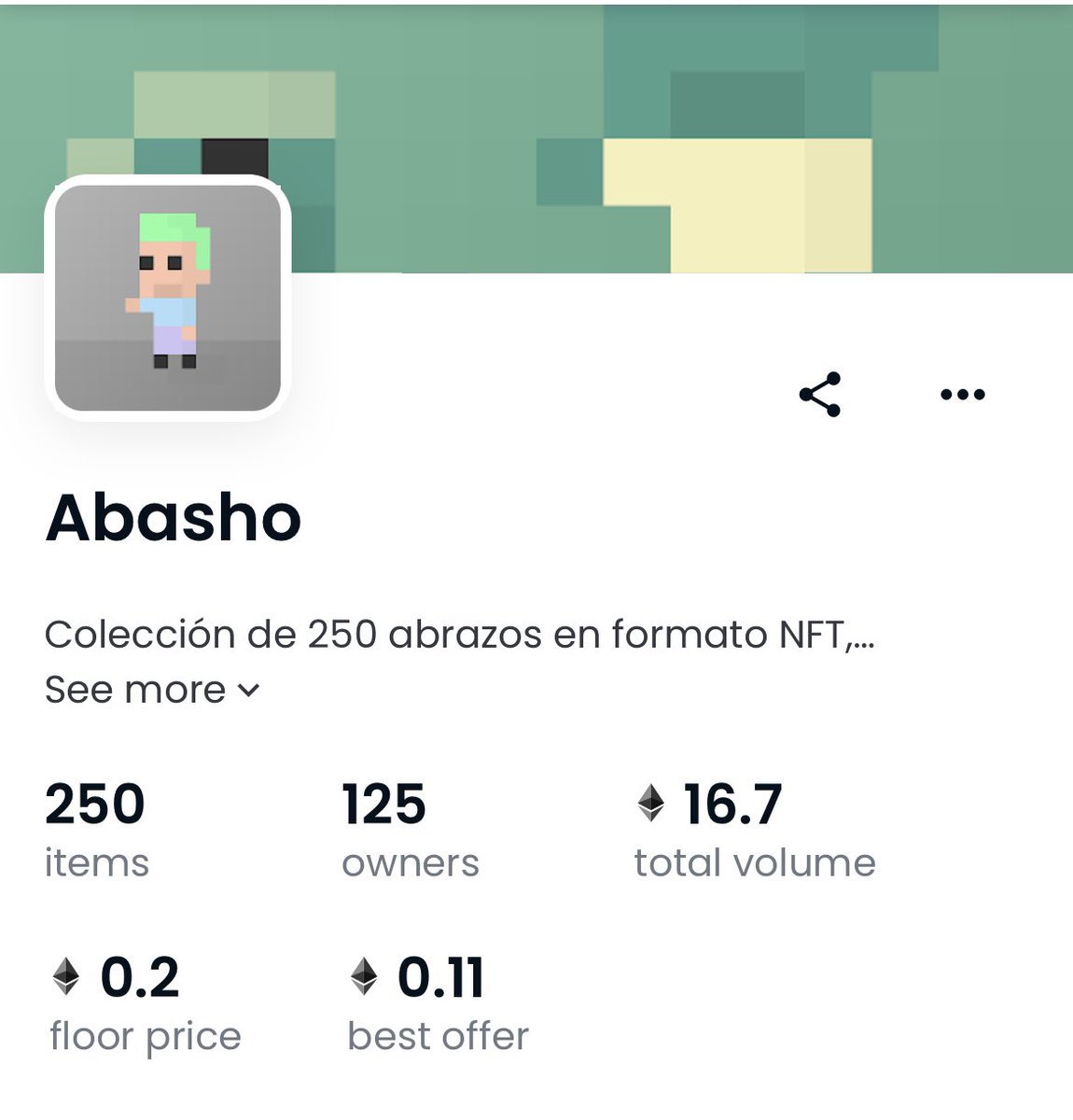 0.2 ETH el floor de los abashos 🫂