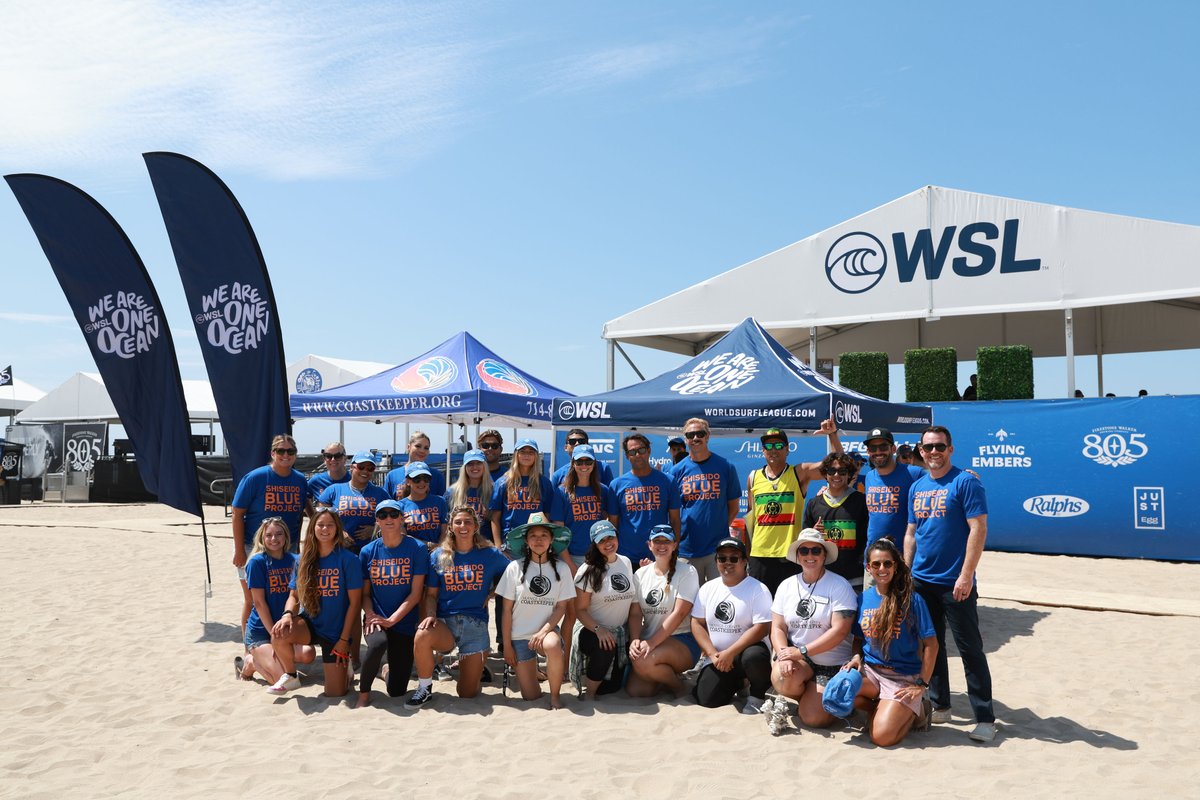 Thank you to our #WeAreOneOcean #BlueProject coalition partners and volunteers for supporting oyster restoration efforts at the US Open of Surfing! @WSLPURE @wsl @OCCoastkeeper @nativelikewater