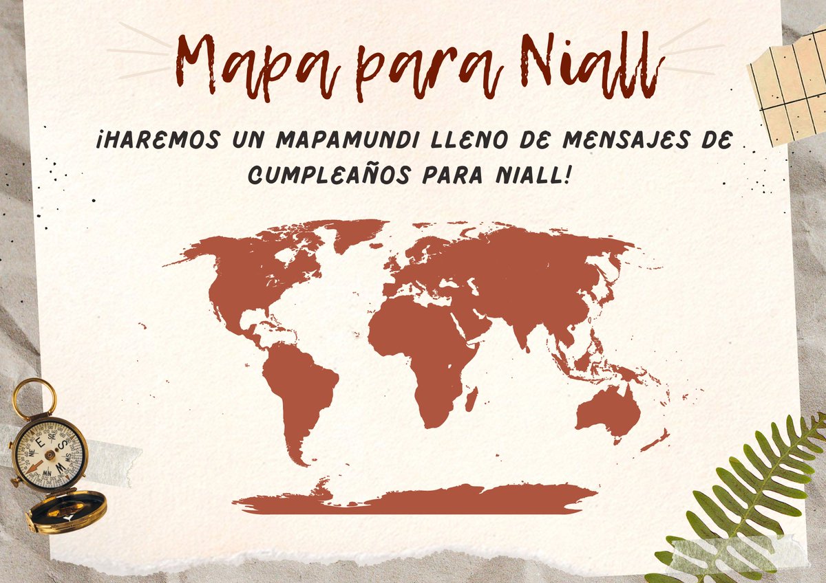 PROYECTO PARA EL CUMPLEAÑOS DE NIALL 🥳

¡Queremos hacerle a Niall un mapa (en linea) para su cumpleaños lleno de mensajes de sus fans!

Para poder participar únicamente tendrán que llenar el formulario 

Link: forms.gle/6c1c8qi9Vx59S1…

#HappyBirthdayNiall